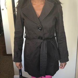 Chocolate brown trench coat